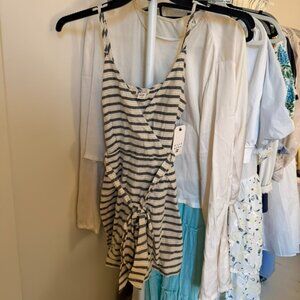 Billabong NWT Striped Romper -xs